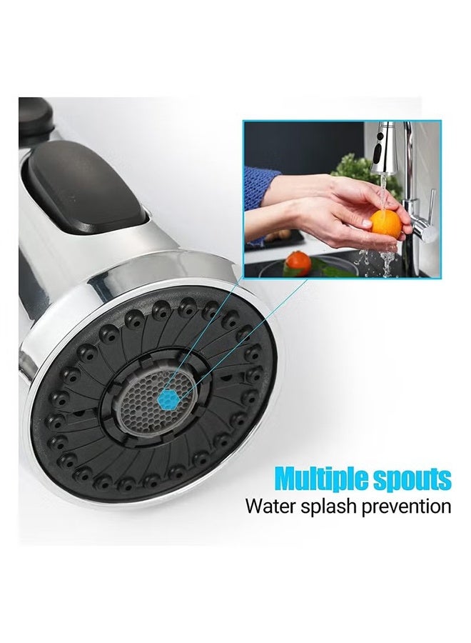 واي جيه رأس رش صنبور المطبخ بزاوية دوران 360 درجة ملحق رأس رش صنبور حوض المطبخ مع ملحق محول صنبور - Image 4
