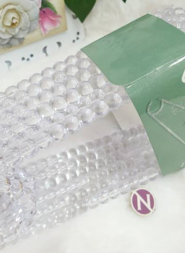 لارا 6 قطع علاقة ملابس لولي باللون الابيض والماسي - Image 2