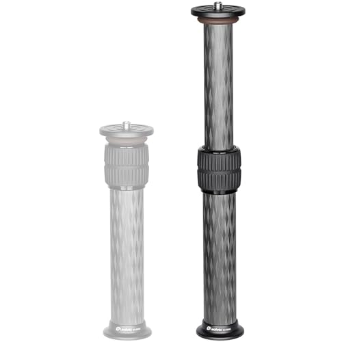 Leofoto Center Column, Add-On Tripod Extension, Carbon Fiber, Adjustable 2 Sections, Convertible Screw Stud, 3/8" Mounting Thread, 4 (DC-322C) - Image 1