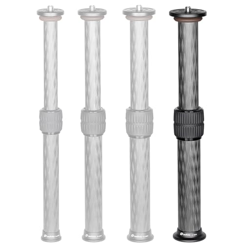 Leofoto Center Column, Add-On Tripod Extension, Carbon Fiber, Adjustable 2 Sections, Convertible Screw Stud, 3/8" Mounting Thread, 4 (DC-322C) - Image 5