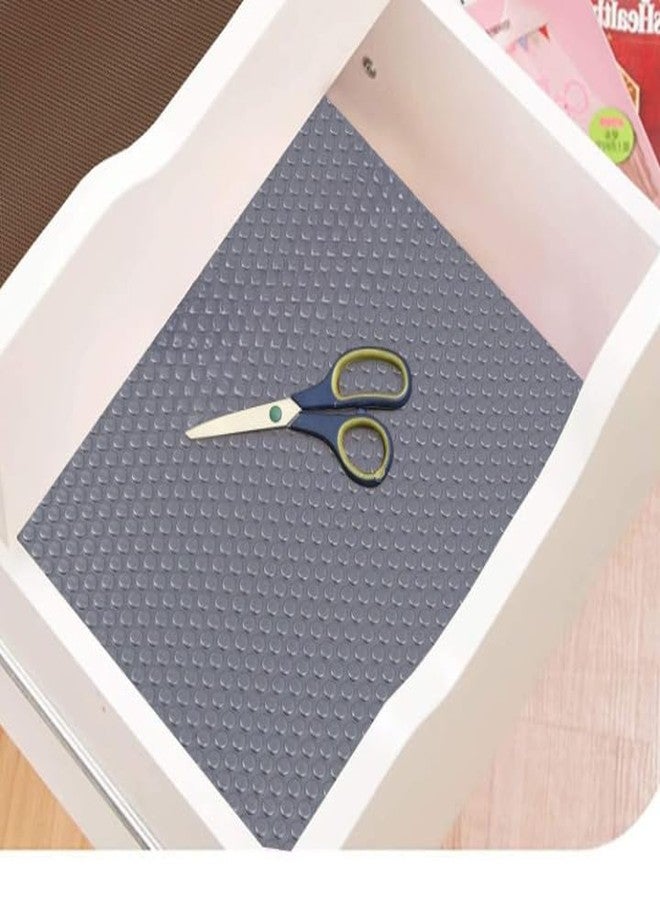 Mopak Decor موباك ديكور متعدد الأغراض بنقاط إيفا، مقاس 45 سم × 500 سم، فائق القوة ومضاد للانزلاق، مناسب للحمامات والمطابخ وخزائن الأدراج والأرفف، كما يمكن استخدامه كبطانة للثلاجة أو الطاولة (إيفا رمادي بنقاط). - Image 1