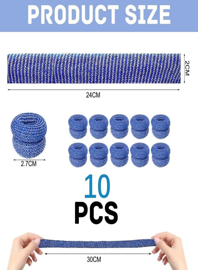 سكويشي ١٠ قطع من ضمادات الأصابع، أغطية الأصابع، مناسبة للمشاريع اليدوية، وأعمال البناء، والبستنة، والطبخ، والنحت، باللون الأزرق - Image 2