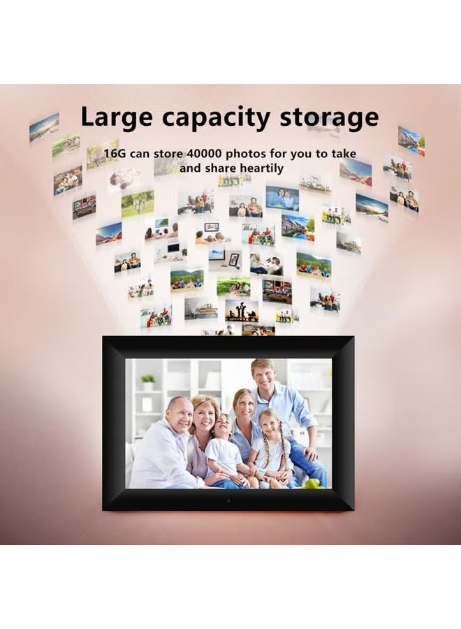 P100 WiFi Digital Picture 10.1-inch 16GB Smart Electronics Photo Frame Black 35.2 x 4.7x 21.4cm - Image 5