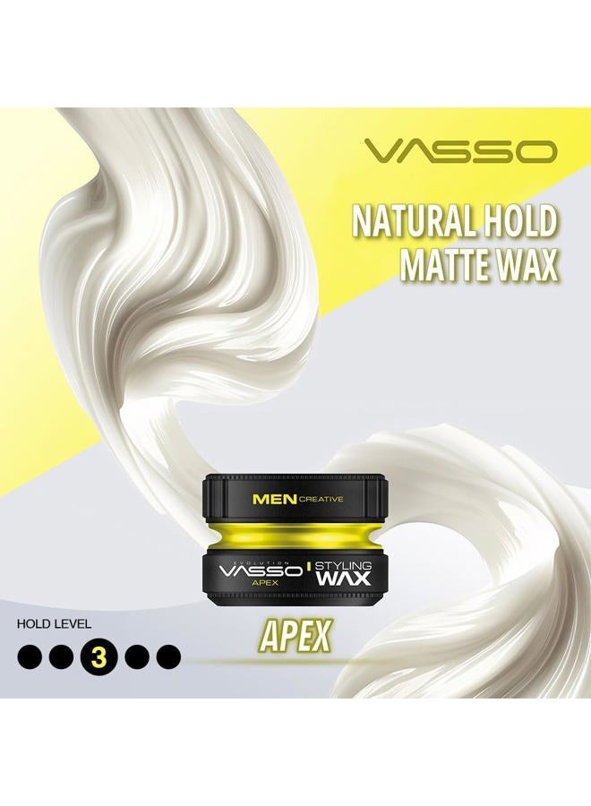 Vasso Pro-Matte Apex Hair Styling Matte Texture Paste, Yellow, 1 Count - Image 2