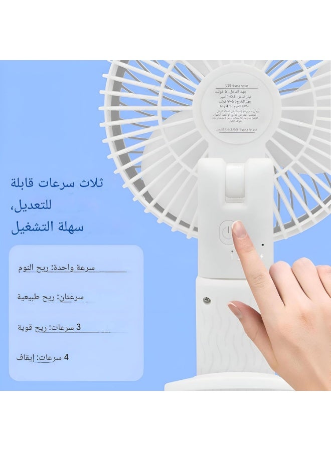 مروحة مكتبية بمشبك تثبيت قوي تعمل عبر منفذ يو إس بي، هواء قوي وهادئ، قابلة للتعليق والتثبيت في المطبخ والمكتب وغرفة النوم، تصميم عملي وخفيف للاستخدام اليومي - Image 2