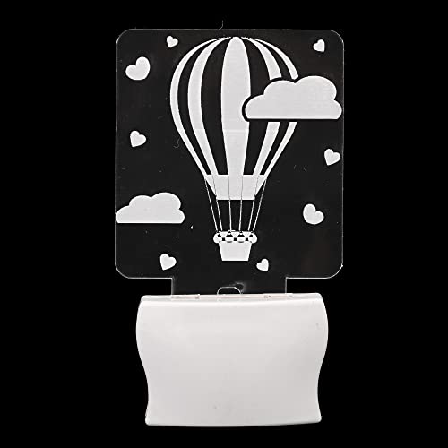 Somil 3D Illusion Air Ballon in Clouds LED Plug & Play Wall Lamp, Self Color Changing, Dia: 5 X 10 X 5 Cm - Image 1