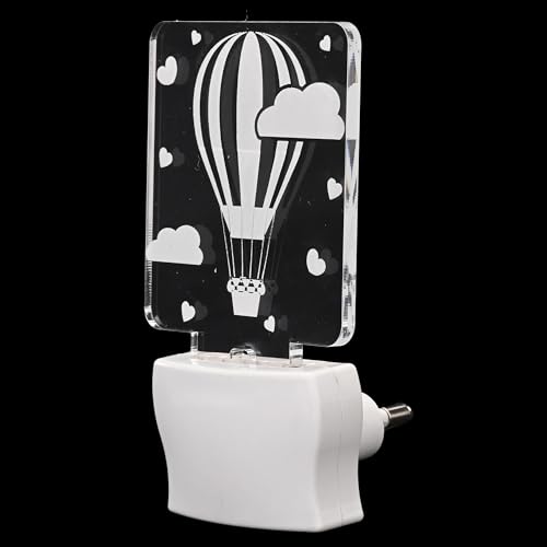 Somil 3D Illusion Air Ballon in Clouds LED Plug & Play Wall Lamp, Self Color Changing, Dia: 5 X 10 X 5 Cm - Image 4