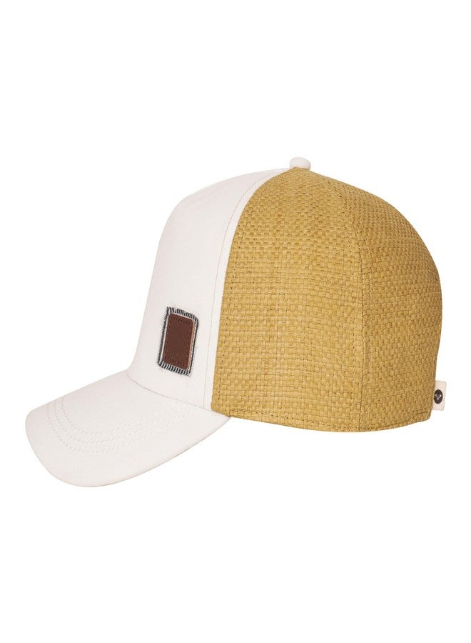 Roxy Women's Casual Trucker Hat with Leather Patch, Marshmallow 202, 1SZ - Image 3