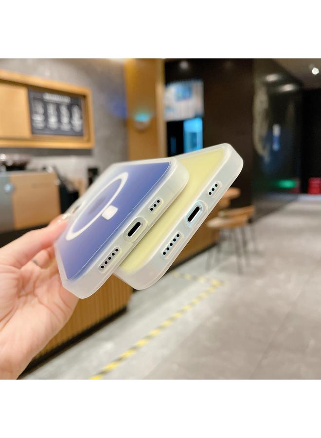 S-TOP Case For iPhone 14 Plus Frosted Gradient MagSafe Magnetic Phone Case - Image 4