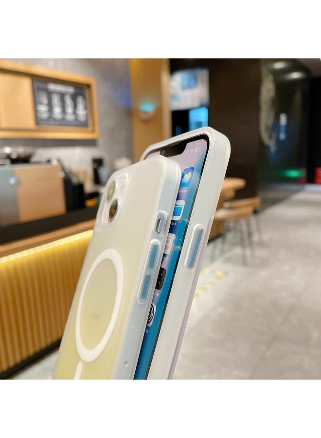 S-TOP Case For iPhone 14 Plus Frosted Gradient MagSafe Magnetic Phone Case - Image 5