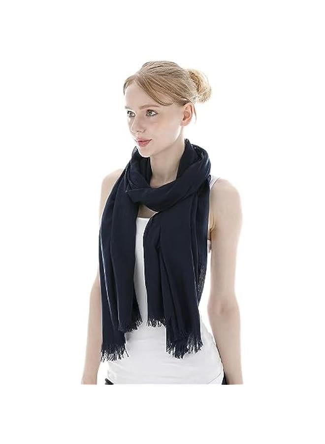 Arabest Stylish Ladies' Lightweight Gauze Beach Shawl with Fringed Headscarf Summer Scarf Wrap - Image 2