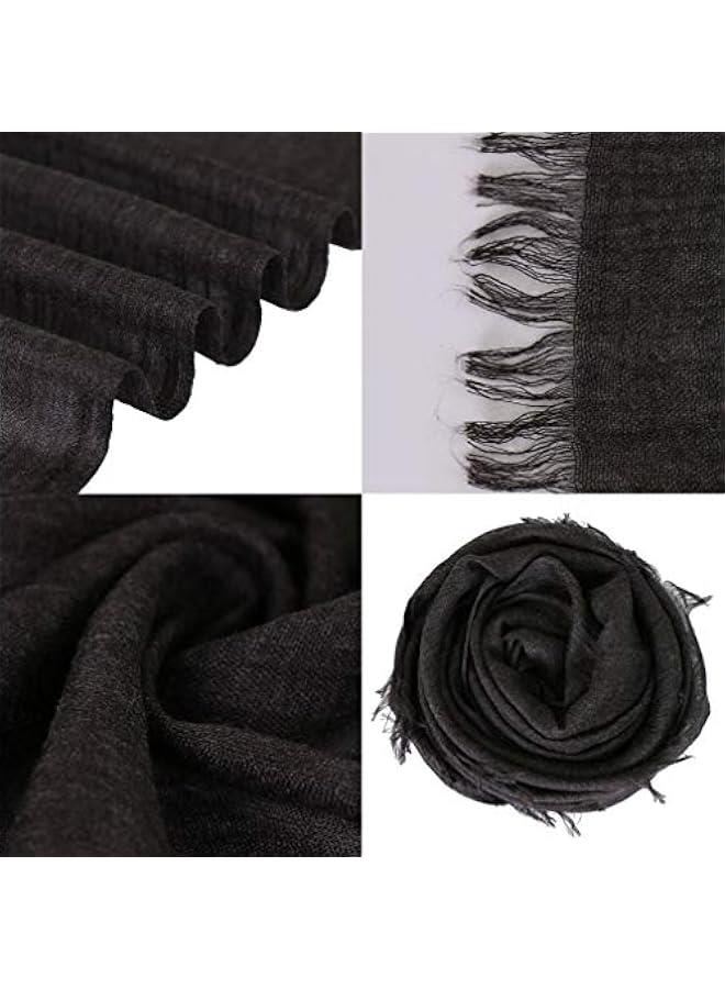 Arabest Stylish Ladies' Lightweight Gauze Beach Shawl with Fringed Headscarf Summer Scarf Wrap - Image 4