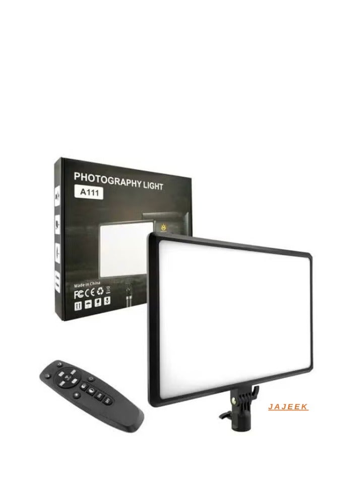 JAJEEK Video and Photography Continuous LED Light A111 – Adjustable 3200-6000K Color Temperature, Professional Studio Lighting, Perfect for Photography, Video Recording, and Content Creation - Image 1