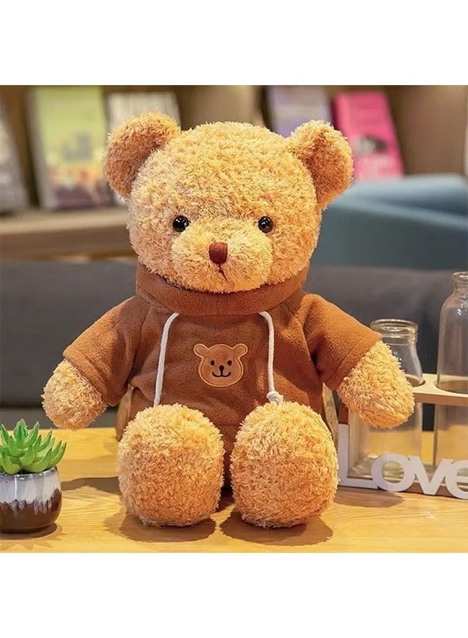 ZVEV Teddy Bear Stuffed Animals, Soft Plush Cute Teddy Bear, with Hoodie Doll for Boys Girls , a birthday present(Brown) - Image 2