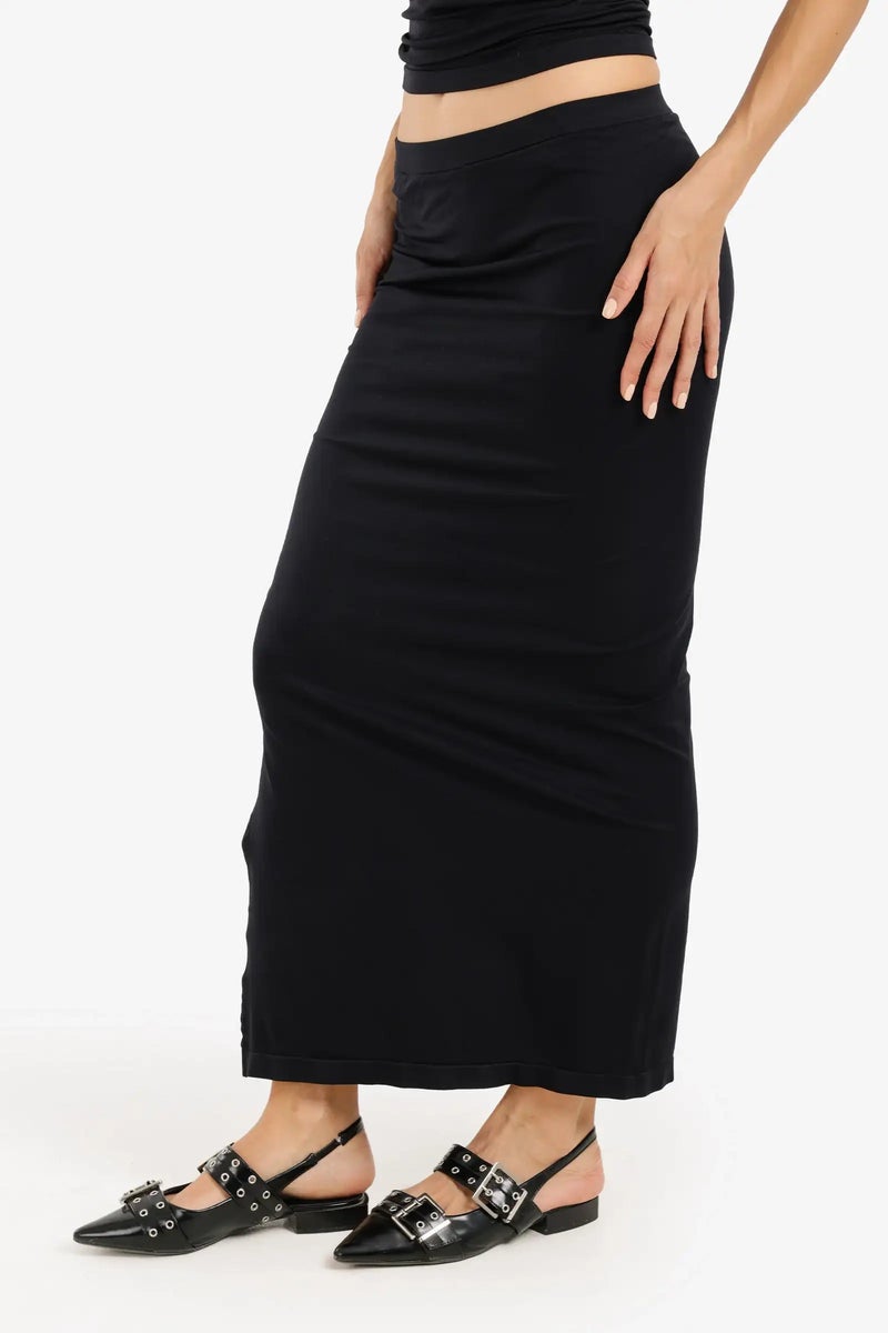 Carina Elegant Side Slit Long Skirt - Image 3