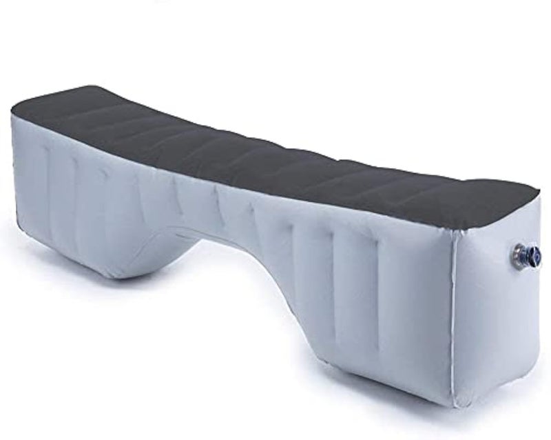 QLZDGH Auto Inflatable Car Travel Mattress Back Seat Gap Pad Air Bed Cushion Camping Air Couch Light Grey