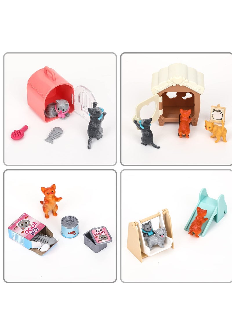Excefore - Pet Pretend Educational Play Toys, Hamster Figures Playset Toy, 33 PCS Hamster Figures Playset Toy, Hamster Care Role Play Educational Toys, Gift for Kids Toddlers Boys and Girls - Image 1