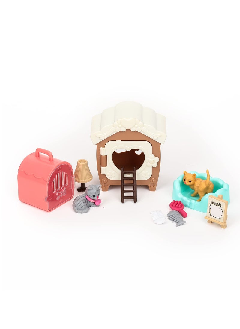 Excefore - Pet Pretend Educational Play Toys, Hamster Figures Playset Toy, 33 PCS Hamster Figures Playset Toy, Hamster Care Role Play Educational Toys, Gift for Kids Toddlers Boys and Girls - Image 1