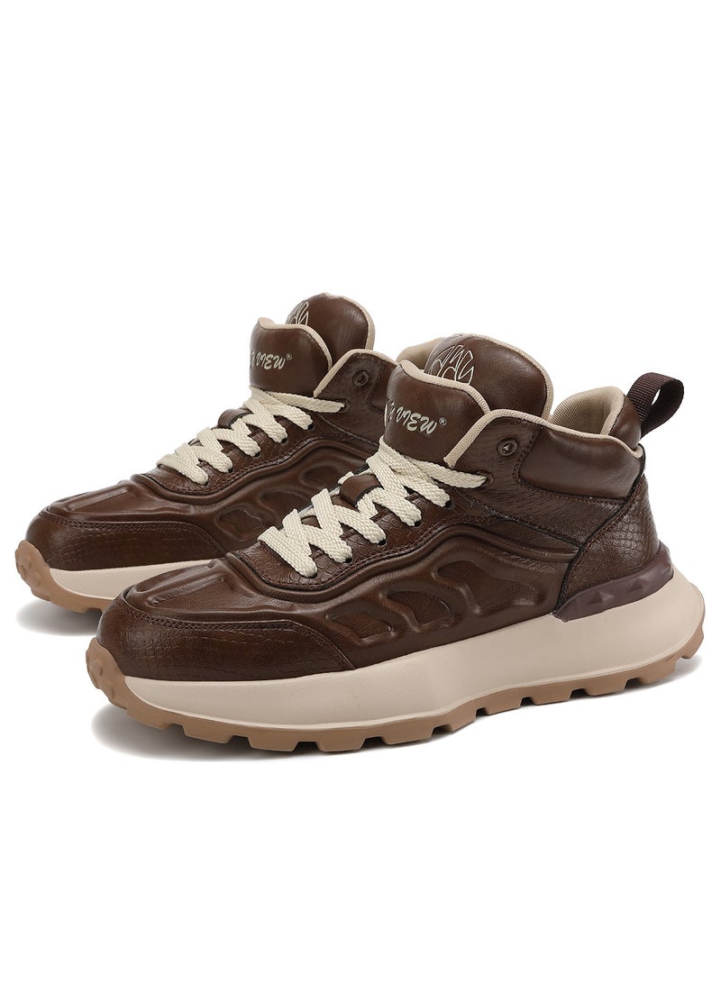 Sky View SKY VIEW Men Fashion Casual Shoes Double Tongue Design Hiking Sneakers Non-Slip Trekking Walking Shoes Running Shoes for Men with Arch Support  - Image 1