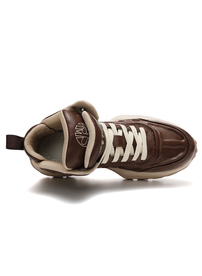Sky View SKY VIEW Men Fashion Casual Shoes Double Tongue Design Hiking Sneakers Non-Slip Trekking Walking Shoes Running Shoes for Men with Arch Support  - Image 5