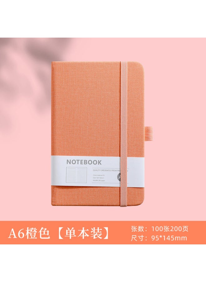 Real Notebook Customized Business Hard Cover Simple Thick Office Strap Diary Stationery Notepad - Image 1