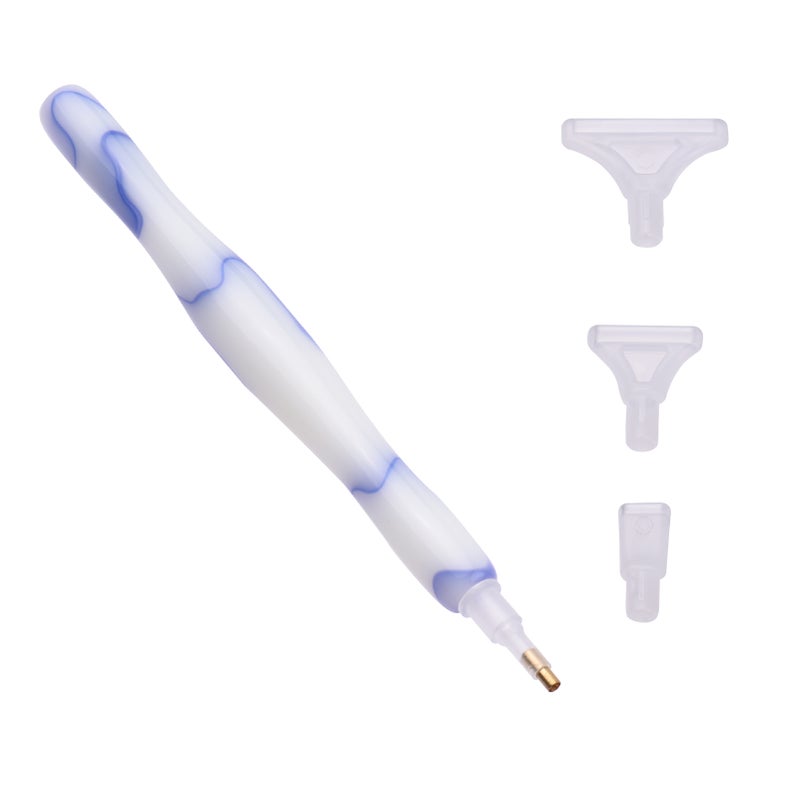 Diamond Painting Pen Kit Resin Point Drill Pen Rhinestone Picker Tool with Drill Heads for 5D DIY Diamond Painting Embroidery Accessories Nail Art DIY Decoration - Image 3