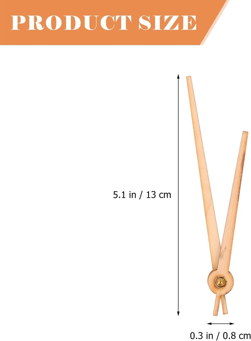 DOITOOL 4 Sets Clock Wooden Hands Black Home Decor Motorcycle Decor Wooden Clock Repair Parts Short Hands Hand Replacements Delicate Parts Sturdy Parts Wood - Image 3