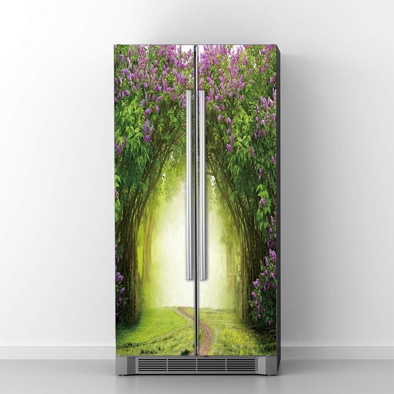BPA Vintage Art Self Stick Vinyl Refrigerator Wrap Decal - Image 1
