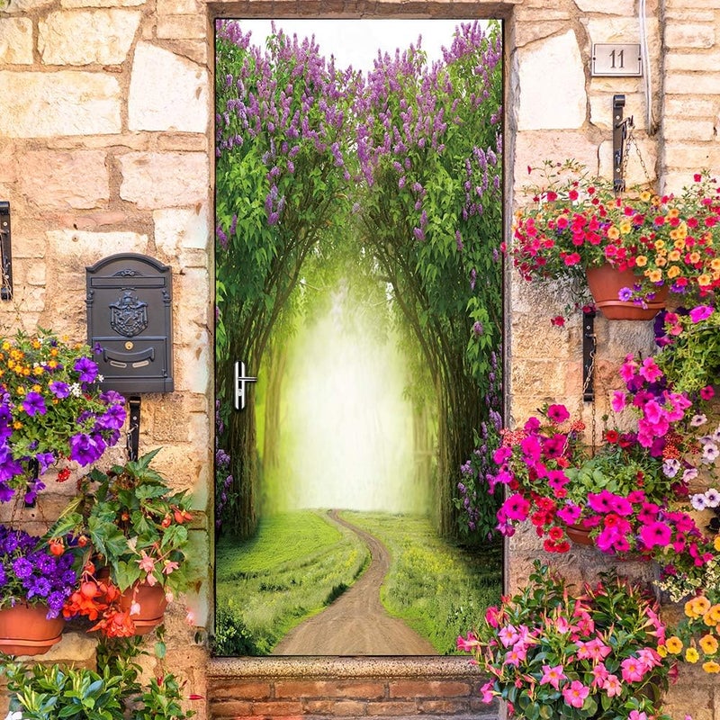 BPA Vintage Art Self Stick Vinyl Refrigerator Wrap Decal - Image 4