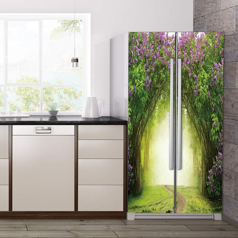 BPA Vintage Art Self Stick Vinyl Refrigerator Wrap Decal - Image 5