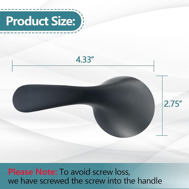 Ultrimkit Shower Faucet Handle Replacement for Delta 13/14 Series Tub Faucet RP48717, Matte Black - Image 4