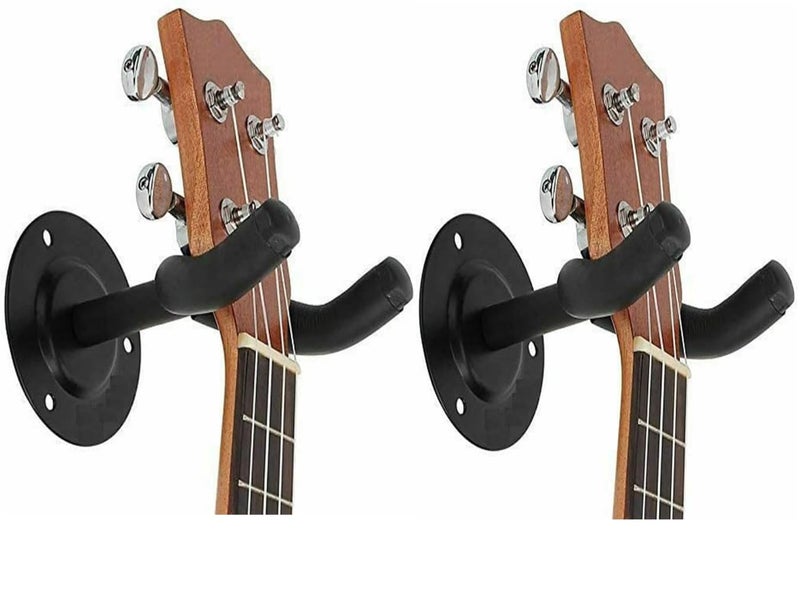 MUSTANG Alloy Steel Guitar Wall Hanger/Mount with Fittings/Accessories, Black 2 Pack - Image 5