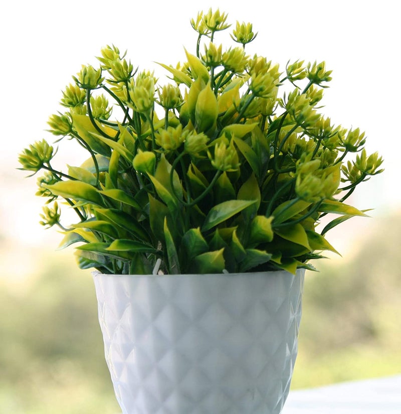 KE SUPER GOLDEN KE SUPER GOLDEN Bonsai Potted Artificial Plants with Pot for Home Office Living Room Balcony Garden Decoration Table Top Flower Plant with Vase Holder Set of 2  - Image 4