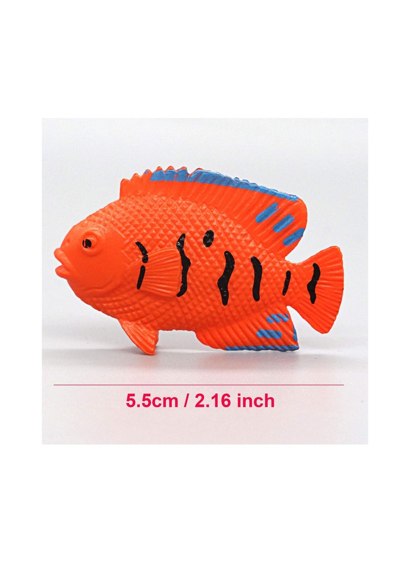 Y&D Tropical Fish Toys Set, Model Plastic Cute Simulation Marine Organism Educational for Kids Learning Toy Party Favors Boys, Girls, (12 Pcs)  - Image 5