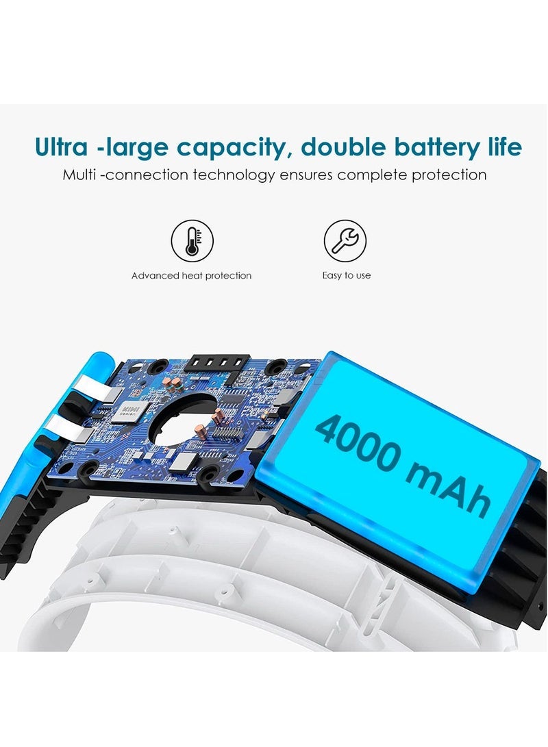 general 2in1 Charging Head Strap for Oculus Quest 2 Adjustable Alternative 8000mAh Head Strap For Oculus Quest 2 VR Accessories (Black) - Image 4