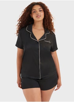 BLUEBELLA Pocket Detail Shirt & Short Pyjama Set  - Image 1