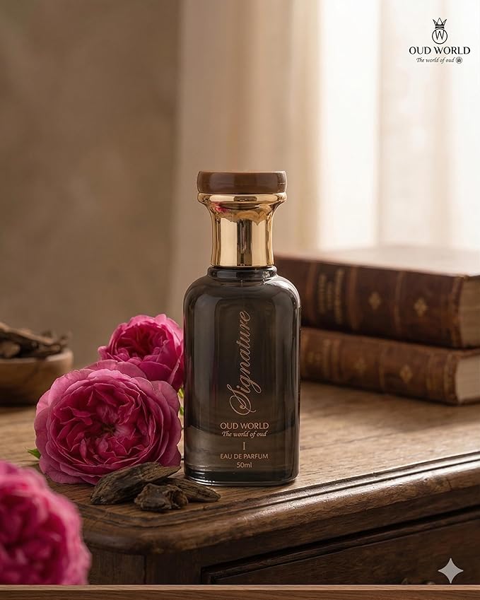Oud World عطر عود وورلد سيغنيتشر 1 – عطر فاخر للجنسين (50 مل) | مزيج رائع من الورد الدمشقي وخشب العود | عطر شرقي فاخر يدوم طويلاً – النسخة 1 - Image 2