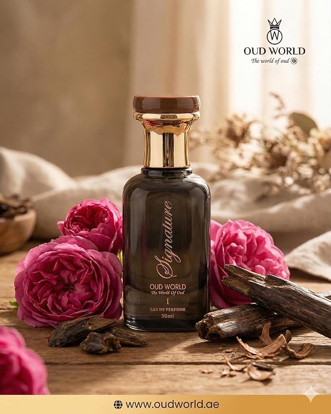 Oud World عطر عود وورلد سيغنيتشر 1 – عطر فاخر للجنسين (50 مل) | مزيج رائع من الورد الدمشقي وخشب العود | عطر شرقي فاخر يدوم طويلاً – النسخة 1 - Image 3