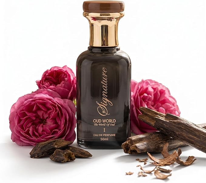 Oud World عطر عود وورلد سيغنيتشر 1 – عطر فاخر للجنسين (50 مل) | مزيج رائع من الورد الدمشقي وخشب العود | عطر شرقي فاخر يدوم طويلاً – النسخة 1 - Image 1