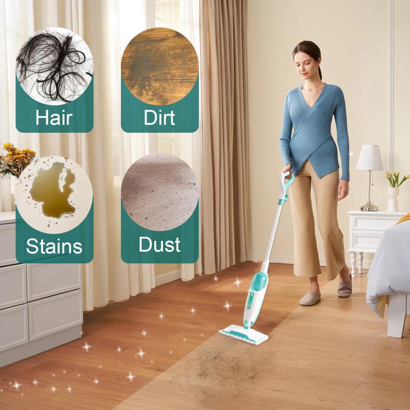 YHOVID 6 Pack Steam Mop Replacement Pads Compatible with Shark Steam Mops S1000/S1000A/S1000C/S1000WM/S1001C, Floor Steamer Pads Washable, Reusable Microfiber Cleaner Pads - Image 5