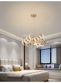 Best Power Modern LED Chandelier Light Fixture 6179 - Adjustable Pendant Lamp, 3 Lighting Levels, 50W, 80cm Adjustable Height - Contemporary Ceiling Light for Living Room, Dining Room, Bedroom  - Image 2