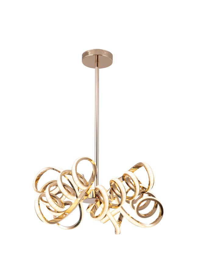 Best Power Modern LED Chandelier Light Fixture 6179 - Adjustable Pendant Lamp, 3 Lighting Levels, 50W, 80cm Adjustable Height - Contemporary Ceiling Light for Living Room, Dining Room, Bedroom  - Image 4