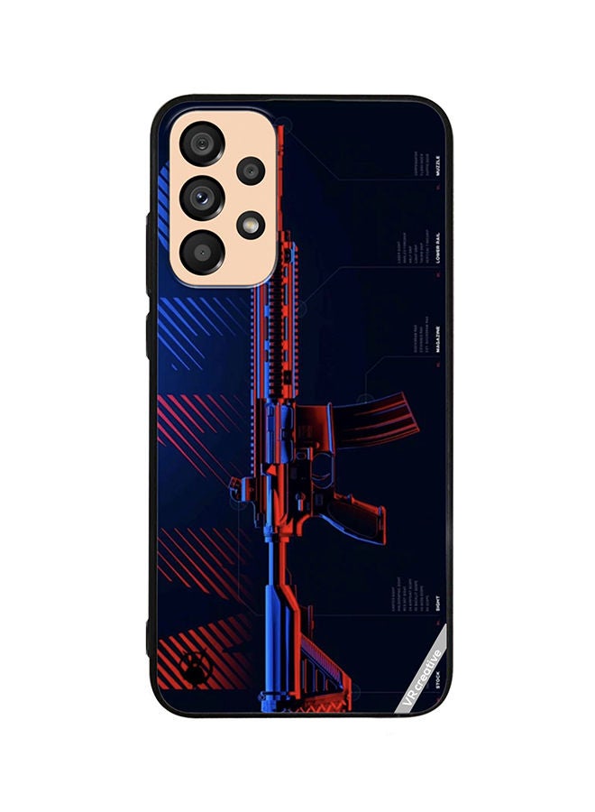 VR CREATIVE Protective Case Cover For Samsung Galaxy A53 5G Gun Design Multicolour - Image 1