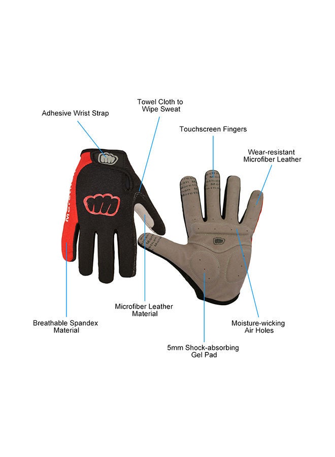 Loquat Full Finger Anti Slip Gel Pad Motorcycle MTB Road Bike Winter Cycling Gloves - Image 3