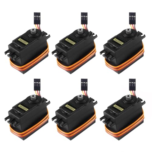 AEDIKO 6pcs MG995 Servo Motor Control 180 Angle Metal Gear Servo Digital High Speed Torque Servo Motor - Image 1