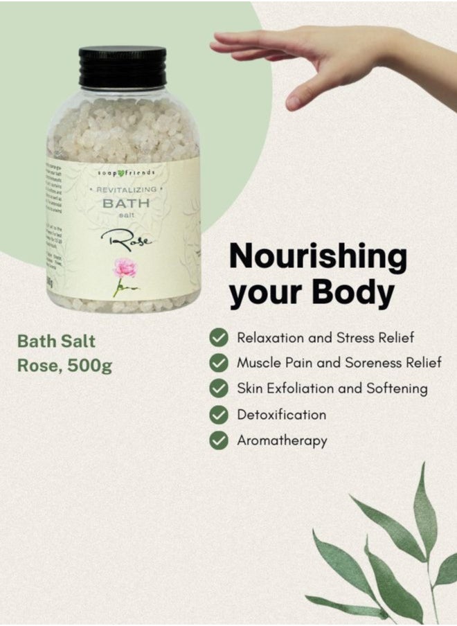 Soap&Friends Soap&Friends Romantic Rose Bath Salt for Youthful Radiance and Softness 500g  - Image 5