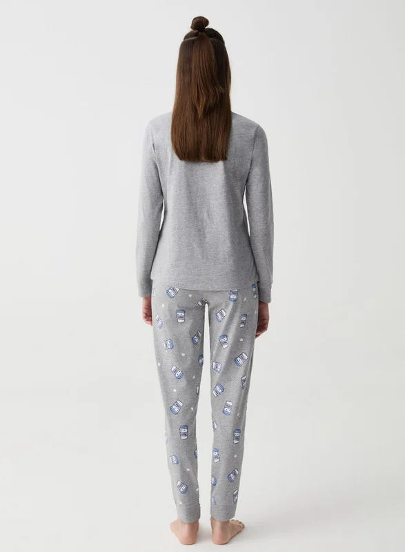 Ovs Long pyjamas with coffee print