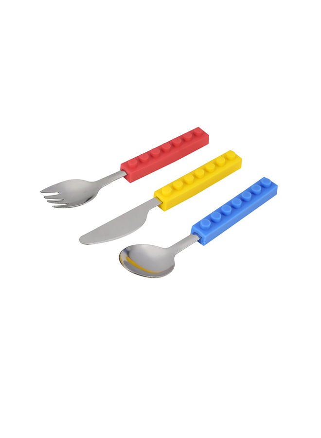 NIBEMINENT Silicon Steel Portable Spoon Set Multicolour - Image 1