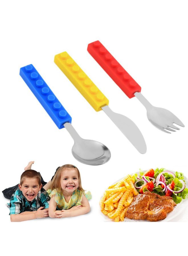 NIBEMINENT Silicon Steel Portable Spoon Set Multicolour - Image 2