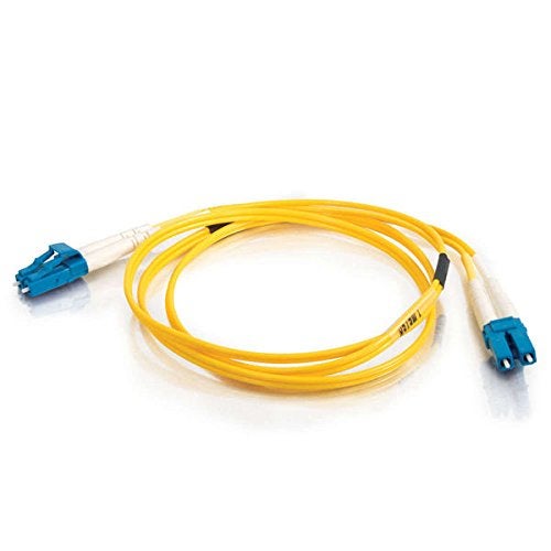 C2G Legrand - C2G LC to LC Fiber Optic Cable, 9/125 Fiber Optic Cable, Yellow Fiber Cable, 3 Meter (9.8 Feet) OS2 Single-Mode Cable, Fiber Patch Cable, 1 Count, C2G 28758 - Image 2